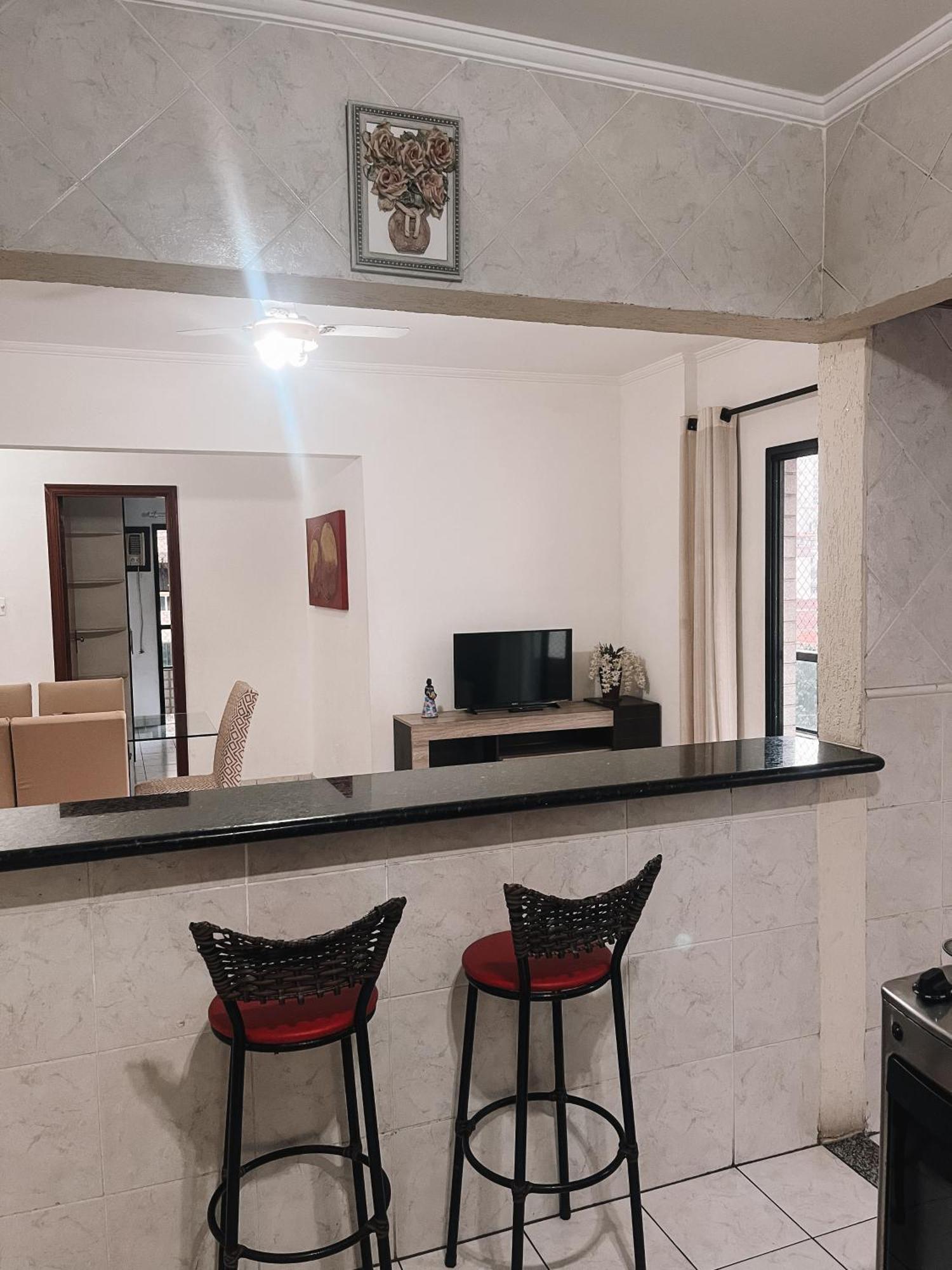 Apartamento Vila Tupy - Ar Condicionado - Praia Grande Bagian luar foto